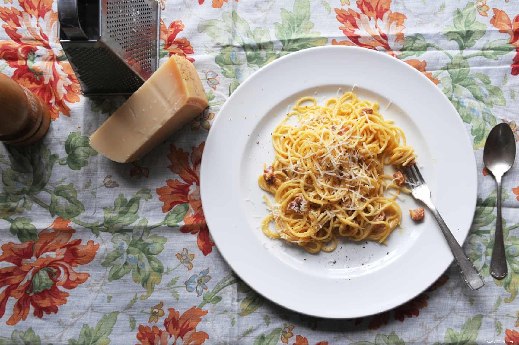 Une recette simple de spaghettis carbonara 