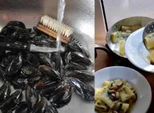 Une délicieuse recette de moules aux pommes de terre et pâtes du sud de l Italie 