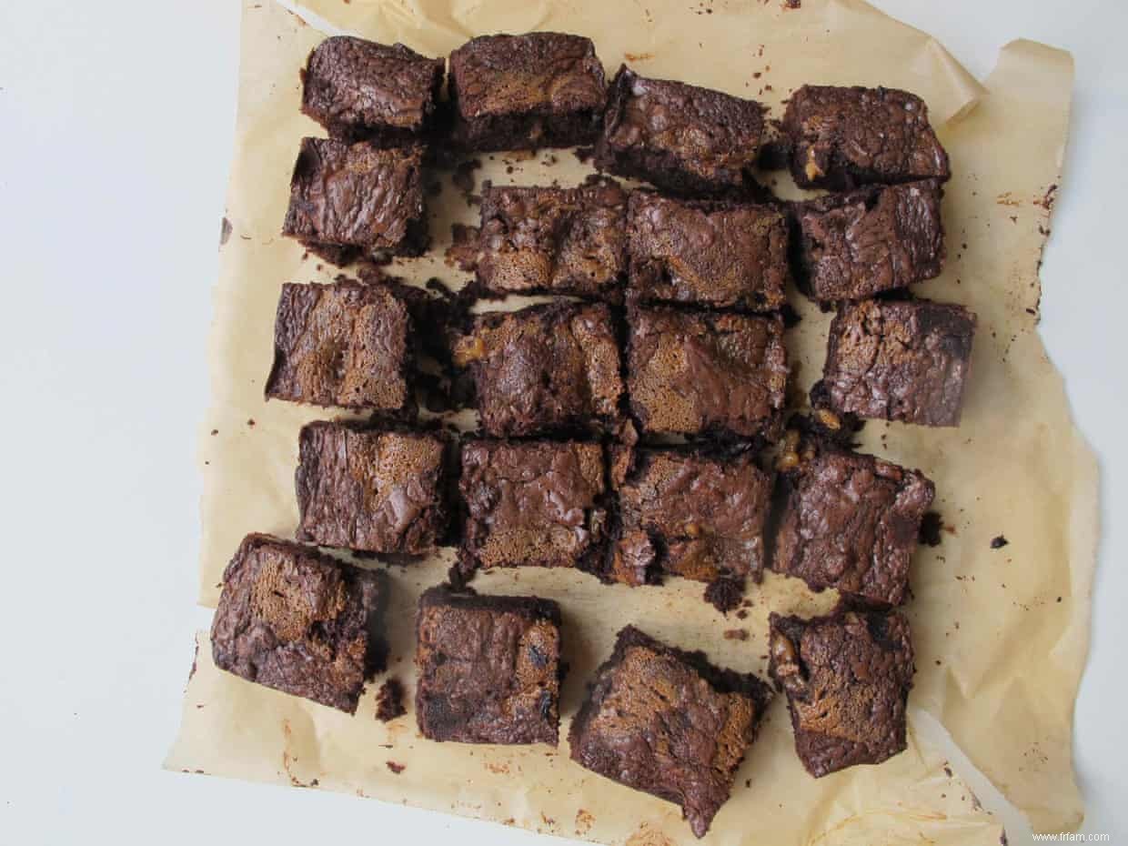 Comment faire cuire les parfaits brownies au caramel salé 