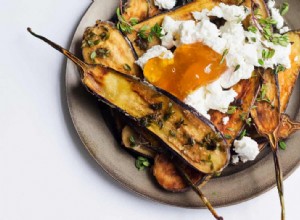 Les beignets d aubergines de Nigel Slater au miel et fromage de brebis 