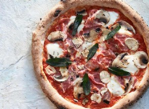 Pizza au jambon fumé, champignons et sauge de Stefano Manfredi 