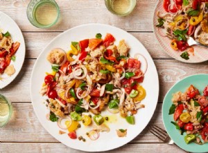 La recette de la salade panzanella au poulet de Thomasina Miers 