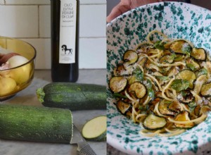 Une recette sicilienne de spaghettis aux courgettes, menthe et pecorino 