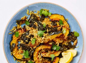 La recette de Meera Sodha pour le pilaf d automne végétalien avec courge, cavolo nero et ail fumé 