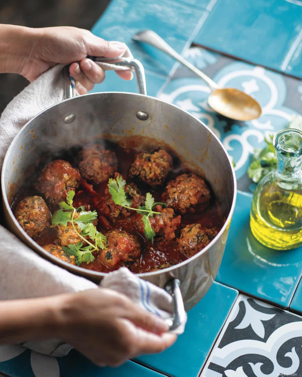 La recette des boulettes de veau et épinards de Kepos Street Kitchen 