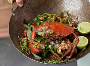 Grand livre de cuisine australien - recettes de crabe de boue au piment, de rouleaux de crevettes et de tartes aux huîtres 