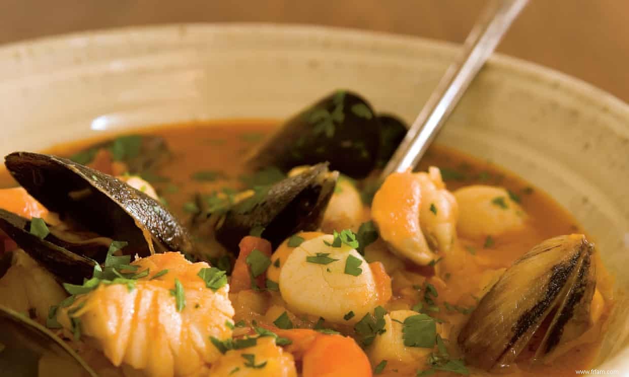 Recette de la bouillabaisse de territoire de l association des femmes de pays 