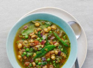 La recette végétalienne de Meera Sodha pour les pois verts, les haricots aux yeux noirs et les pois chiches 