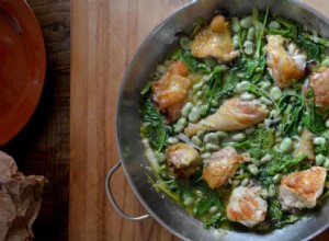 La recette de Rachel Roddy pour le poulet et les légumes du printemps 