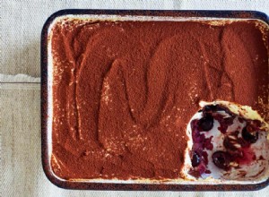 La recette de Thomasina Miers du tiramisu aux cerises pochées et au chocolat 