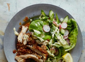 Recette de salade de shawarma au poulet avec vinaigrette au tahini 