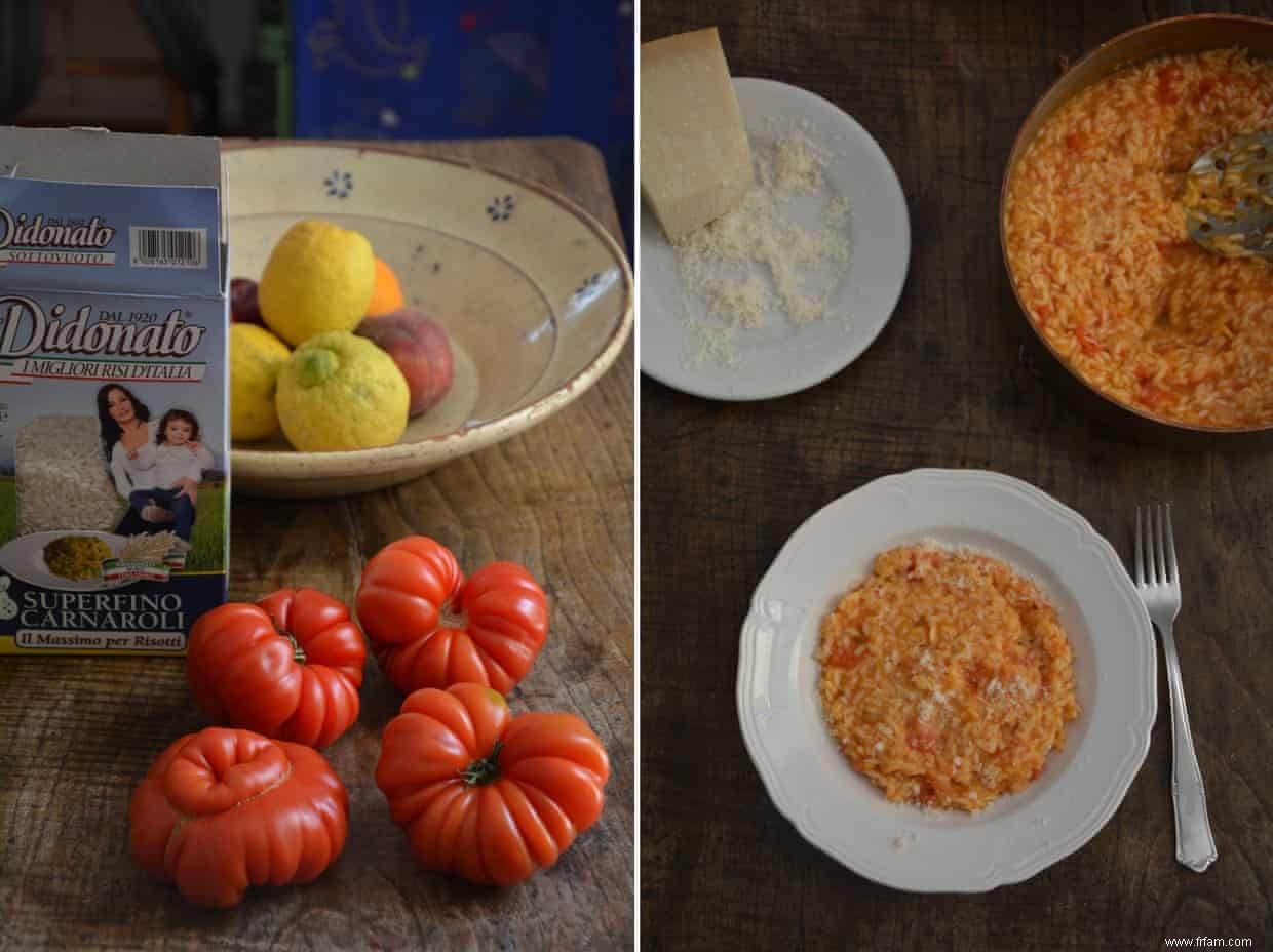 La recette du risotto aux tomates de Rachel Roddy 