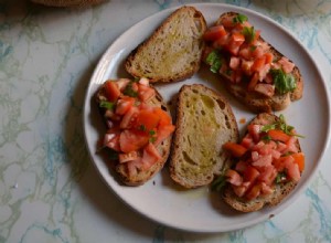 Contes de tomates :une recette de bruschetta à l ail 