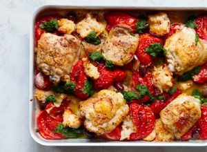 La recette de Thomasina Miers pour le traybake de tomates et de poulet 