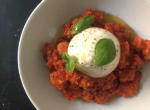 La recette de Matteo Aloe pour la pappa al pomodoro avec mozzarella et  nduja 