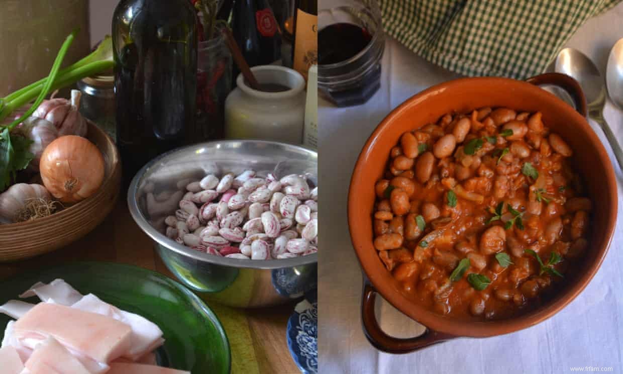 La recette de Rachel Roddy pour les haricots à la romaine 