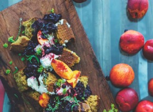 Gâteau brisé au sirop de cerise naturel, recette de fruits et crème 