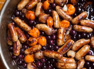 La recette des saucisses, échalotes et raisins de Nigel Slater 