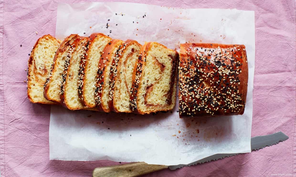 Recette de tahini et brioche aux dattes de Tamal Ray 