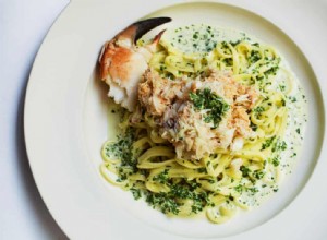 Recette de fettuccine au crabe et à la coriandre de Nigel Slater 