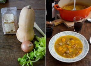 La recette de la soupe farro, potiron et châtaigne de Rachel Roddy 