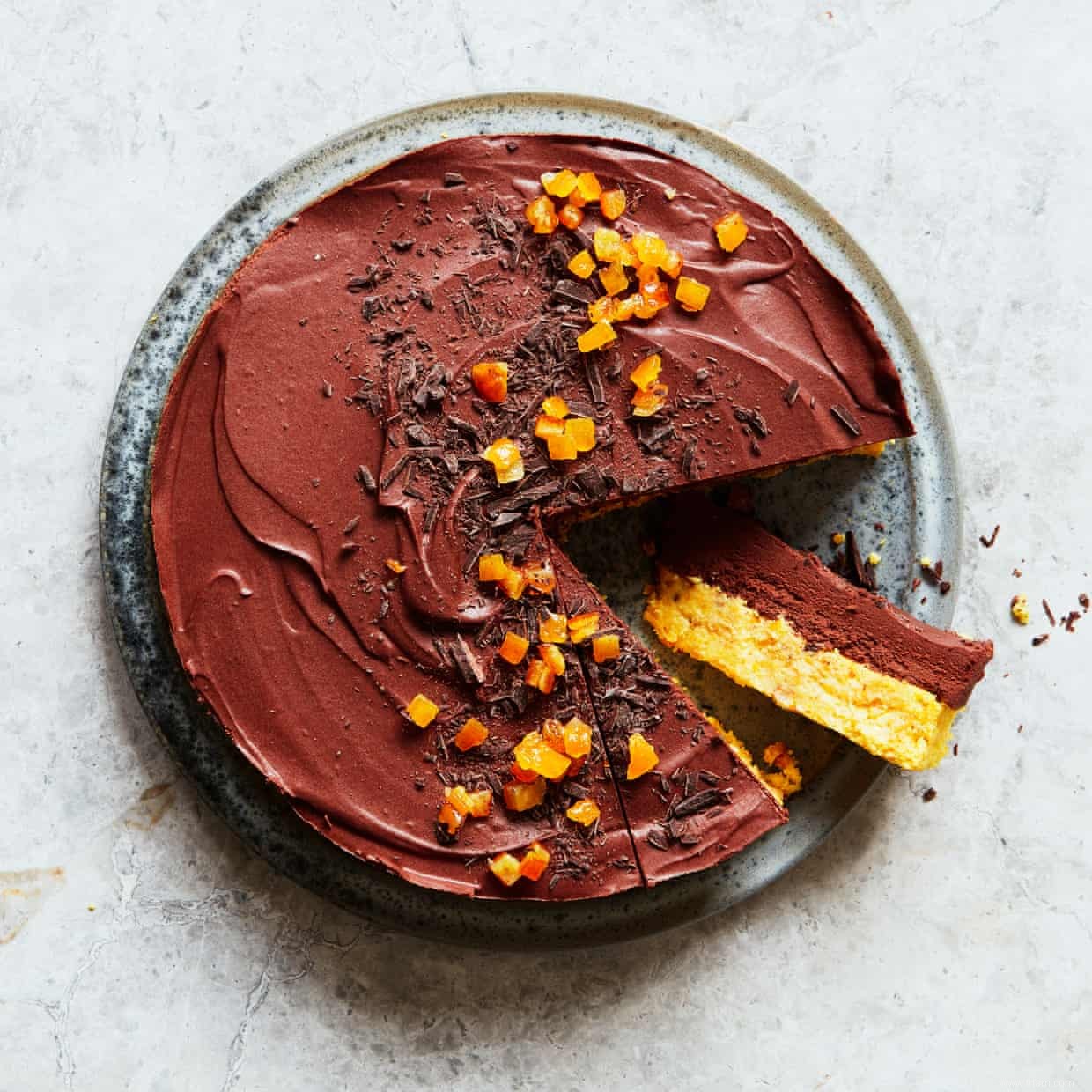 La recette de Thomasina Miers pour le gâteau aux truffes au chocolat et à l orange 