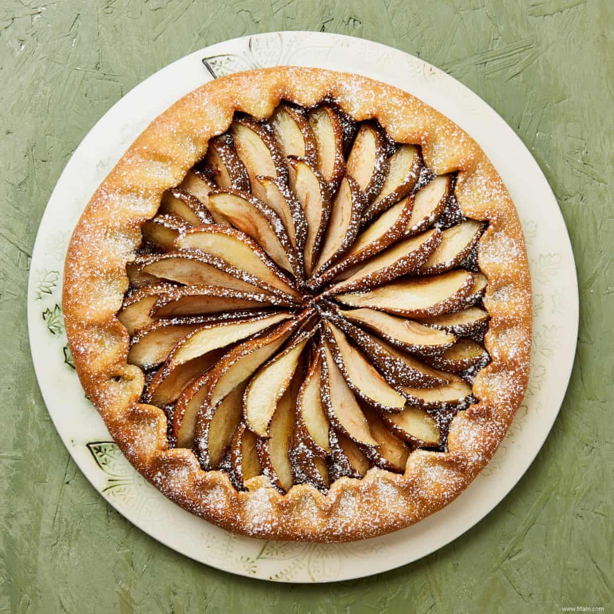 La recette vegan de Meera Sodha pour la galette poire, chocolat et amandes 