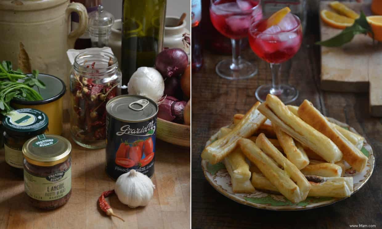 La recette du canapé aux anchois en pâte feuilletée de Rachel Roddy 