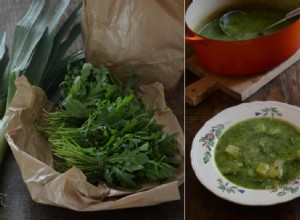 La recette de la soupe à la roquette, aux poireaux et aux pommes de terre de Rachel Roddy 