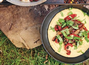 Recette de polenta crémeuse à la noix de coco et légumes balsamiques de Harriet Birrell 