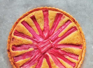 La recette de la tarte frangipane à la rhubarbe de Tamal Ray 