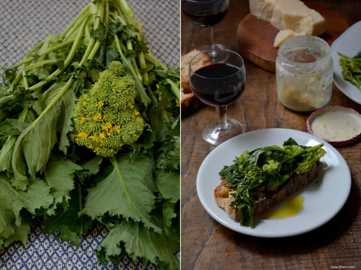 La recette de Rachel Roddy pour le brocoli au beurre d anchois et à la chapelure 