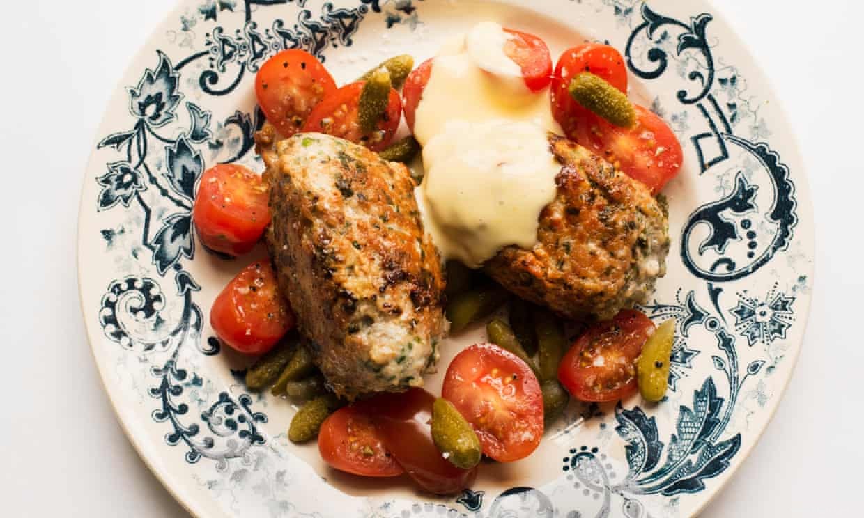 Burgers au poulet et aux herbes de Nigel Slater 