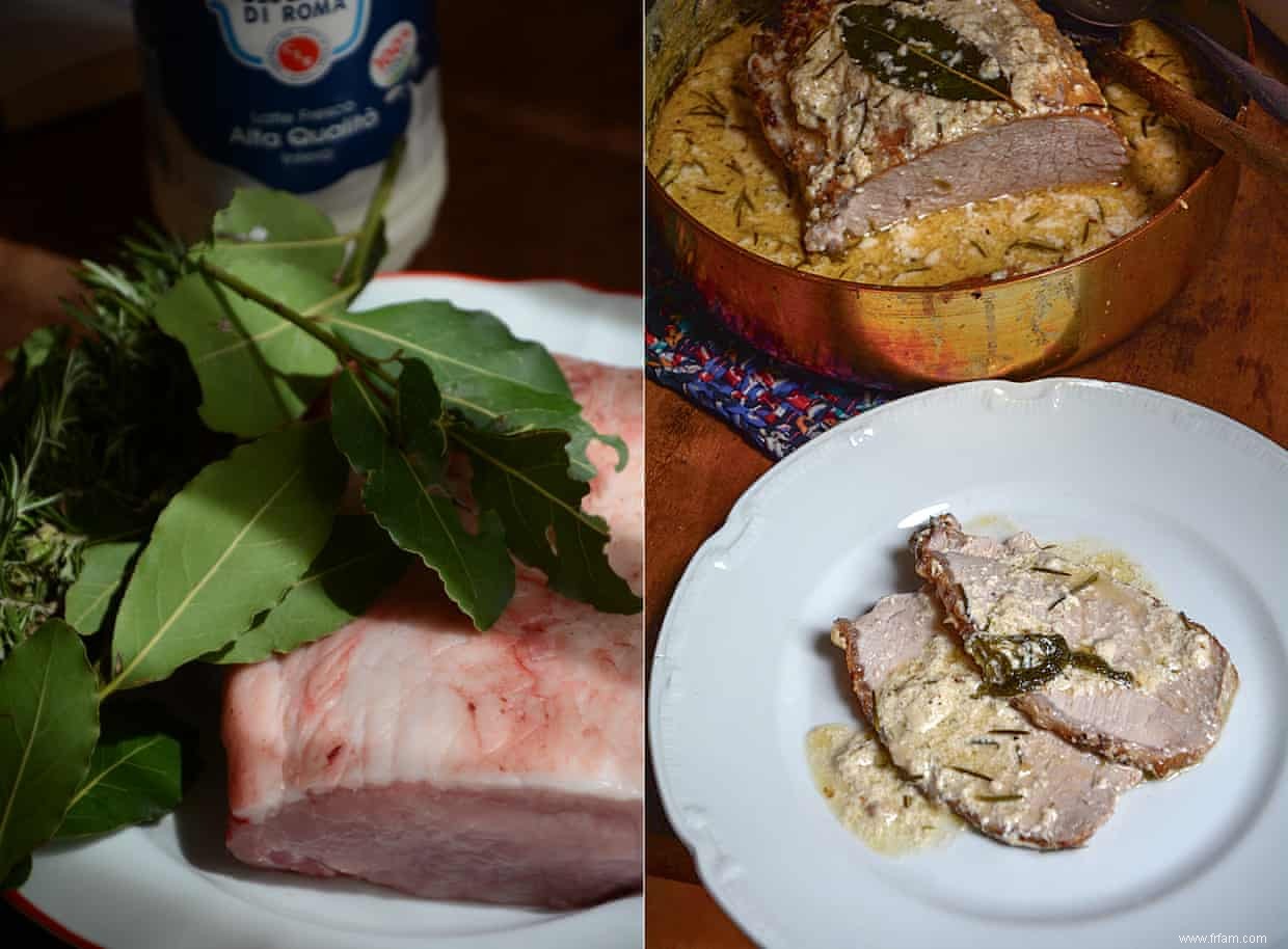 La recette du porc braisé au lait de Rachel Roddy 