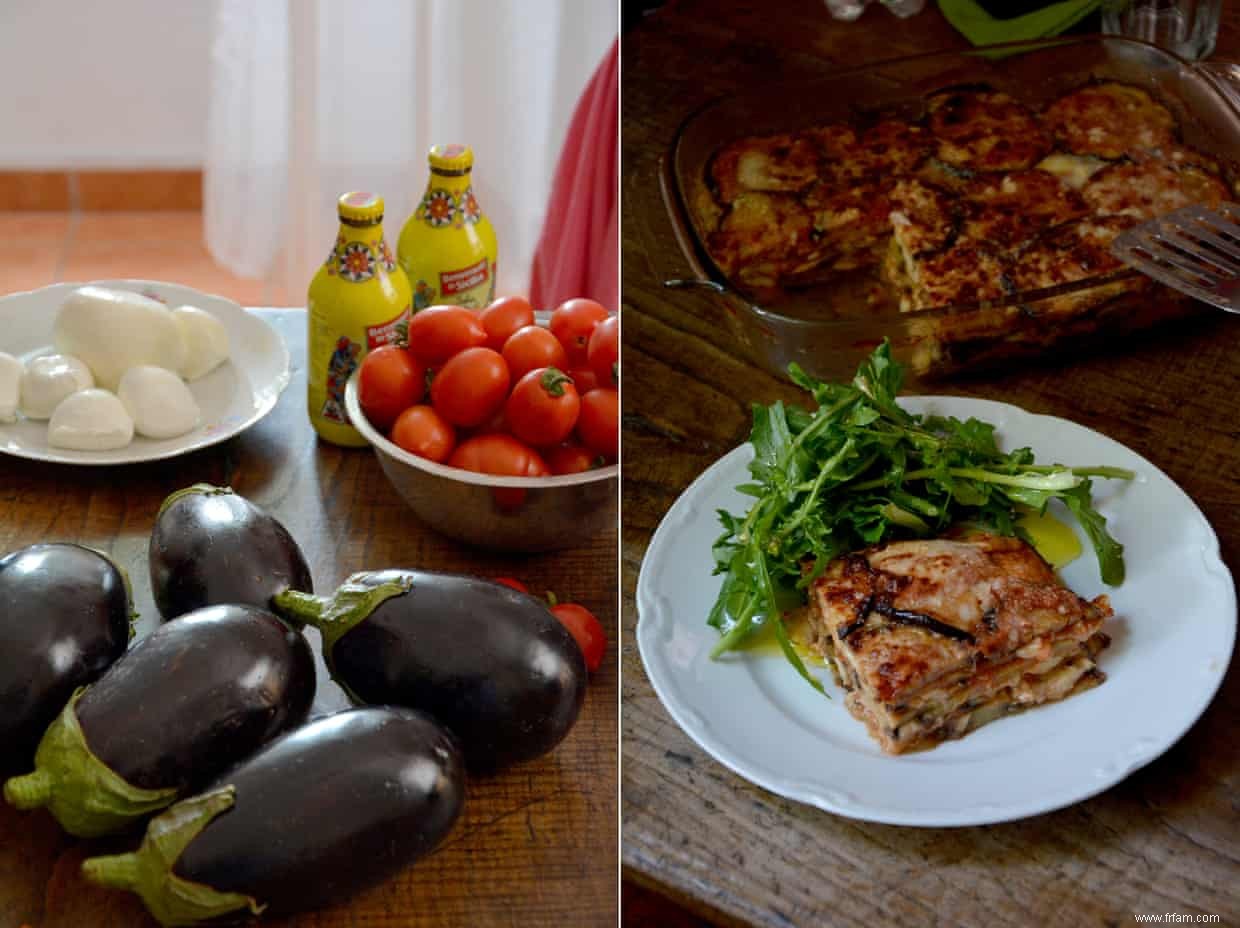 La recette de Rachel Roddy pour la parmigiana di melanzane 