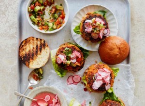 Hamburger aux carottes et bol arc-en-ciel d Anna Jones - recettes 