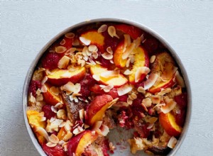 La recette du pouding au levain nectarine et framboise de Thomasina Miers 