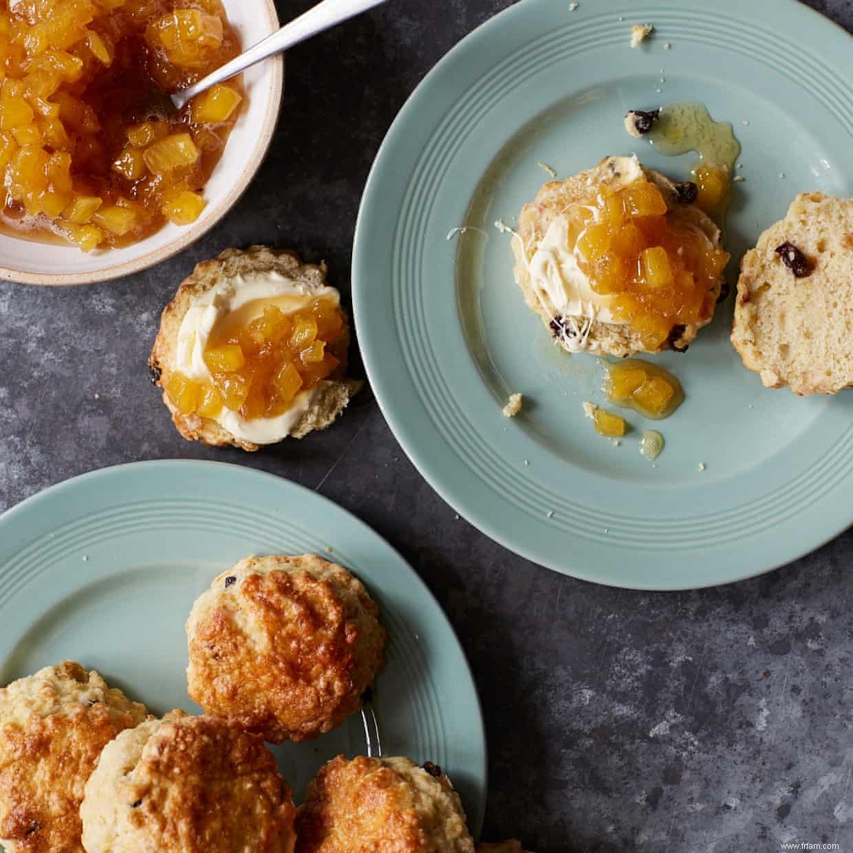 La recette de Tamal Ray pour les scones à la confiture d ananas 