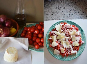 La recette de Rachel Roddy pour la ricotta salée sicilienne et la salade de tomates 