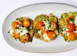 Rösti de courgettes de Nigel Slater avec burrata et tomates 