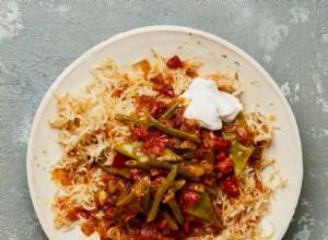 Recette végétalienne de haricots verts libanais et de riz vermicelle de Meera Sodha 