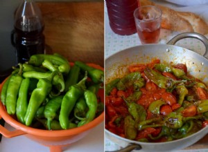 La recette de Rachel Roddy pour les poivrons friggitelli aux tomates 