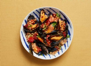 La recette de Thomasina Miers pour les moules à la fregola,  nduja et petites tomates 