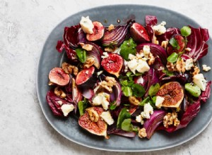 La recette de Thomasina Miers pour la salade de figues, fromage bleu et noix 