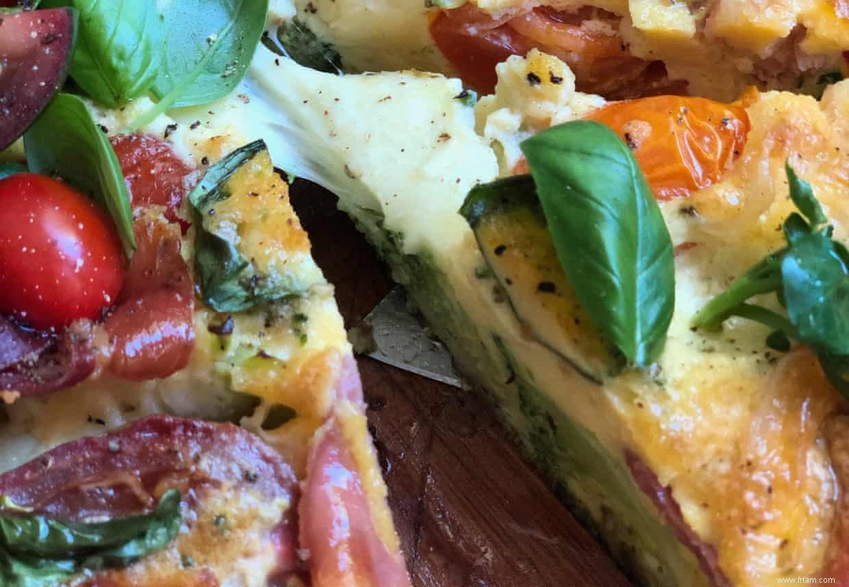 Recette rapide et facile de frittata d inspiration caprese de Jackie Middleton 