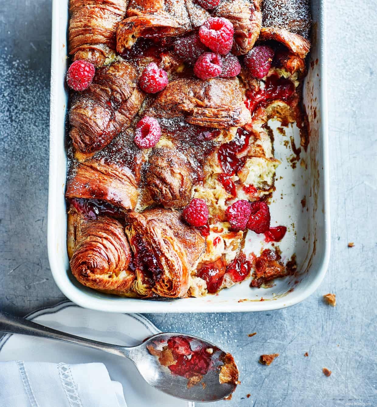 Pouding aux croissants à la confiture et au beurre de Dominique Ansel 