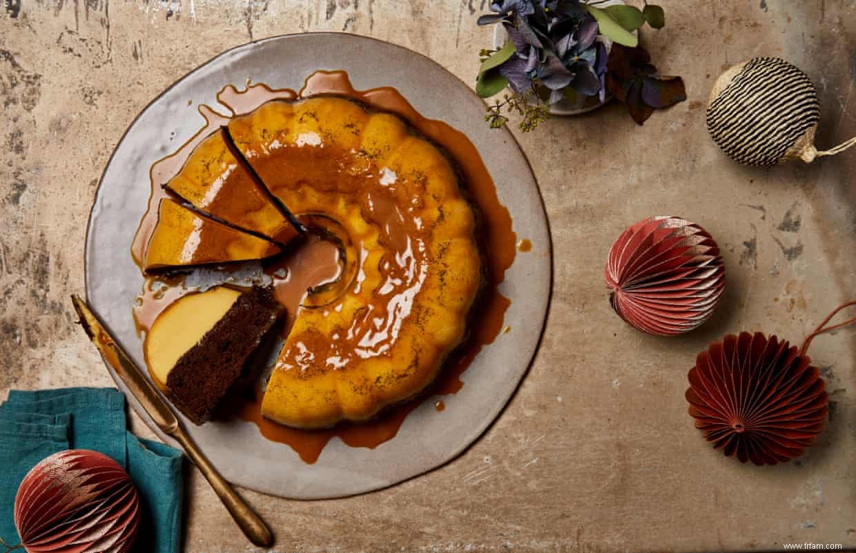 Christmas pudding :la recette du chocoflan de Yotam Ottolenghi 