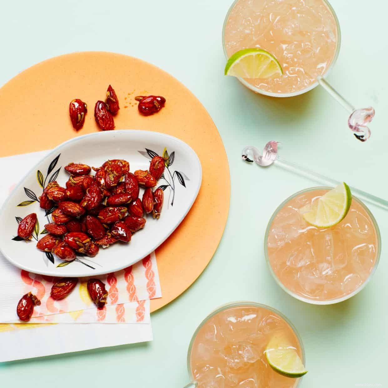 Les recettes de Noël de Thomasina Miers :mocktails paprika amandes et pamplemousse 