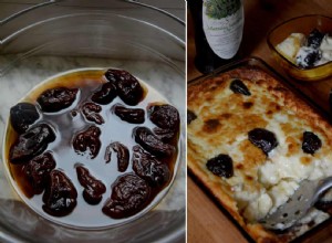 La recette de Rachel Roddy pour le pudding aux pruneaux, au marsala et à la crème pâtissière 