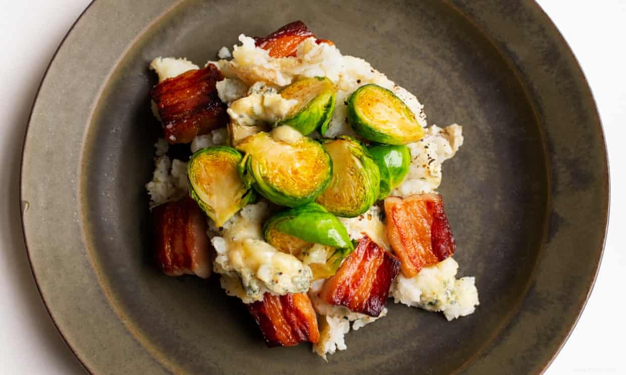 Recette de purée de fromage bleu avec pancetta et choux de Nigel Slater 